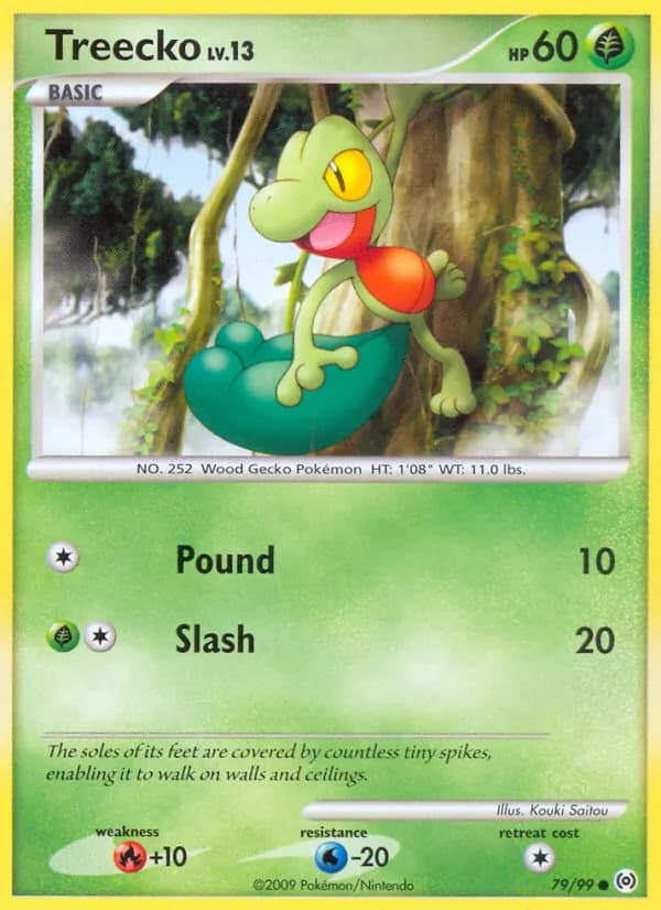 Treecko card in English