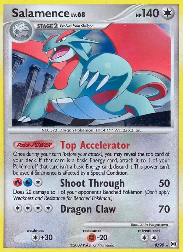 Salamence card in English