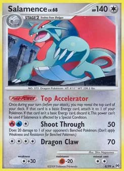 Salamence card in English