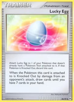 Lucky Egg card in English