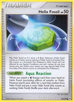 Helix Fossil card in English