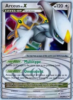 Arceus LV. X card in English