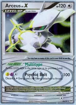 Arceus LV. X card in English