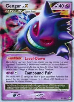 Gengar LV. X card in English