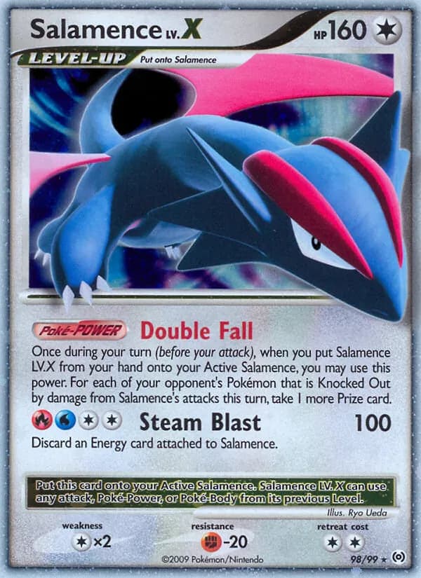 Salamence LV. X card in English