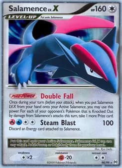 Salamence LV. X card in English