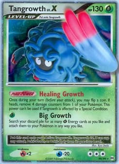 Tangrowth LV. X card in English