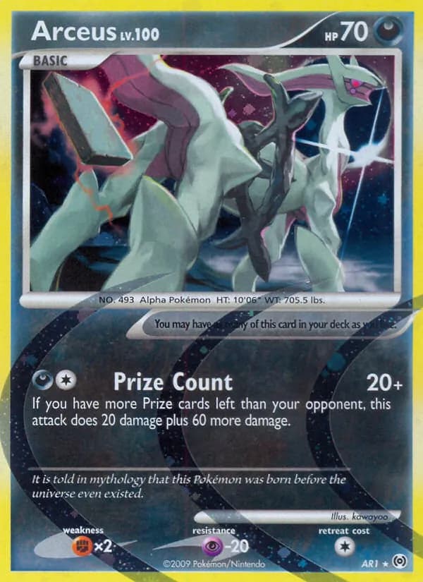 Arceus card in English