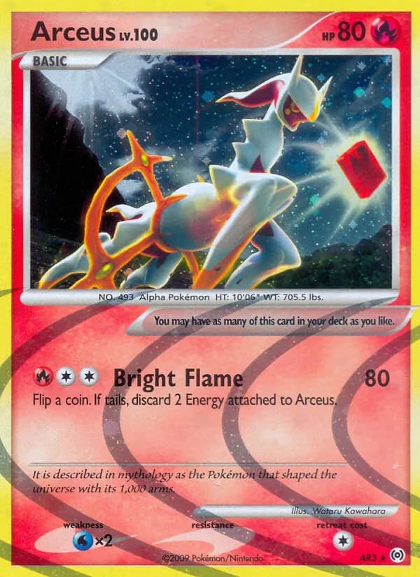 Arceus card in English