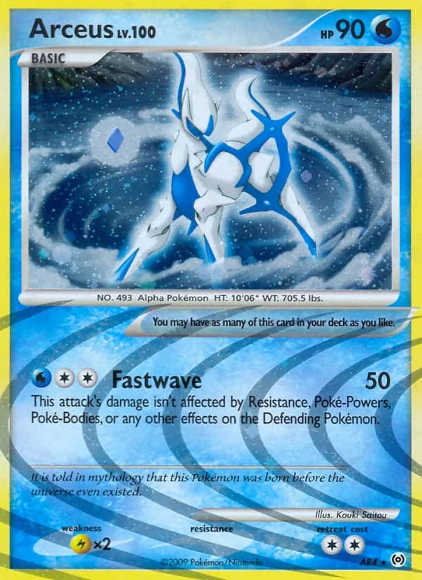 Arceus card in English