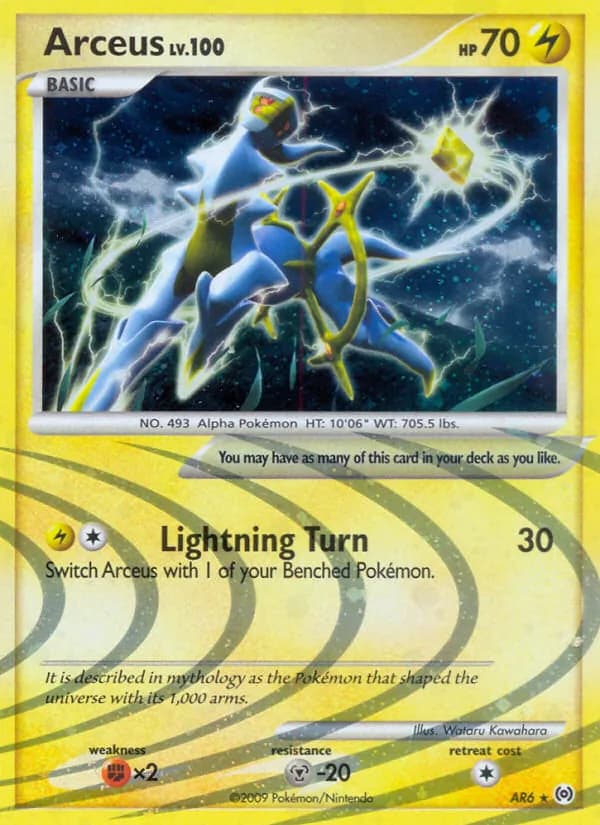 Arceus card in English