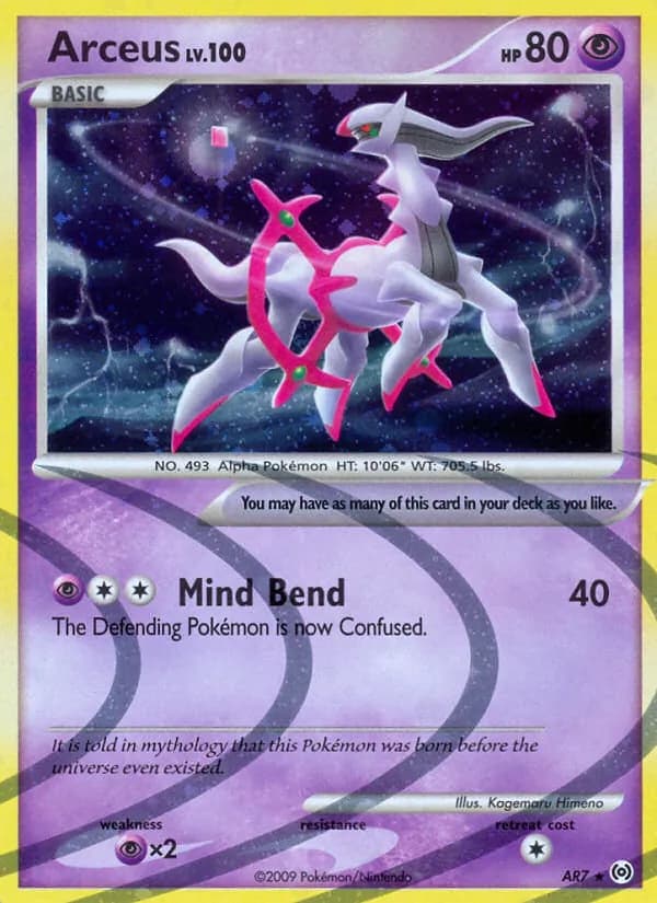 Arceus card in English