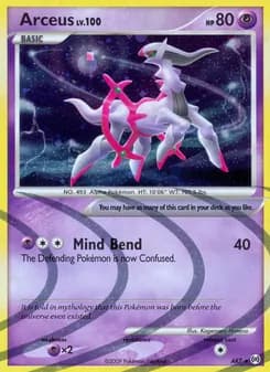 Arceus card in English