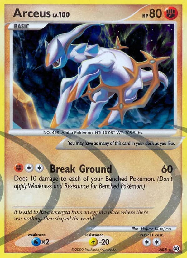 Arceus card in English