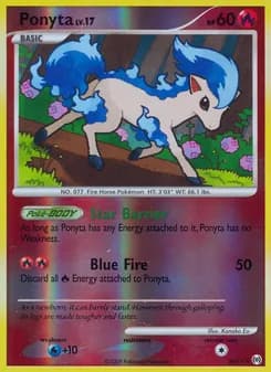 Ponyta card in English