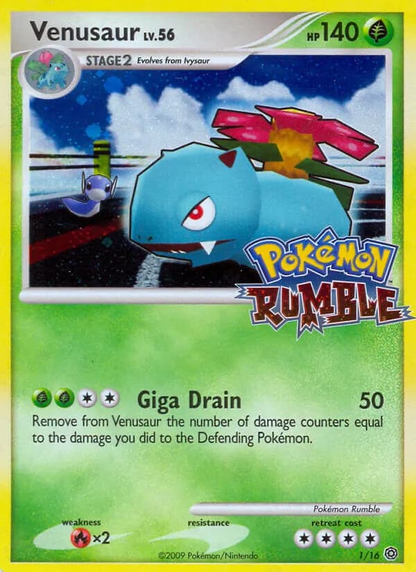 Venusaur card in English