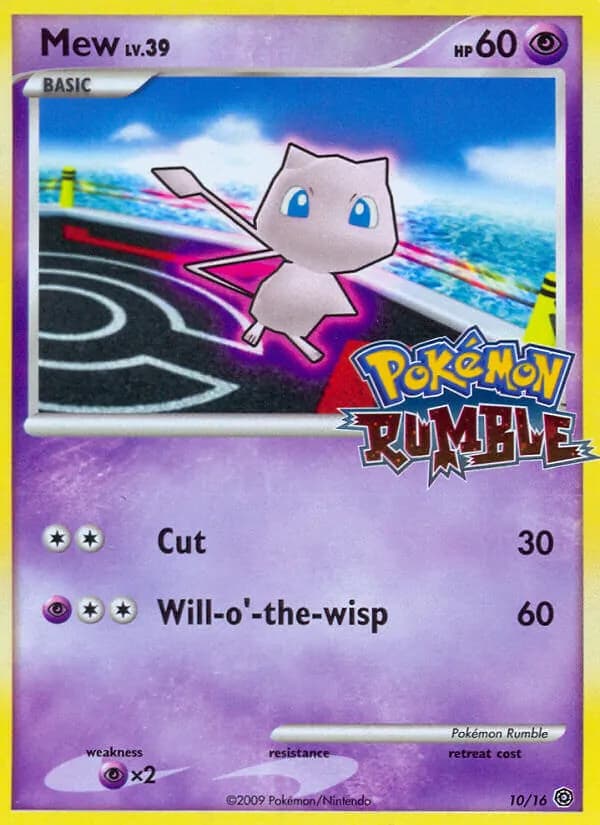 Mew card in English