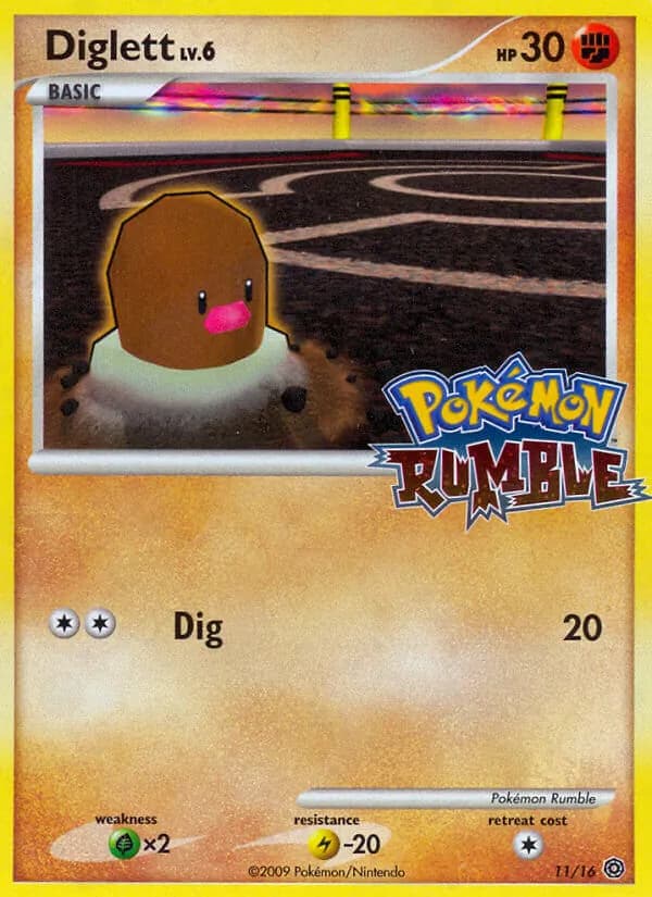 Diglett card in English