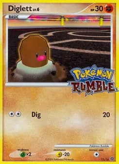 Diglett card in English