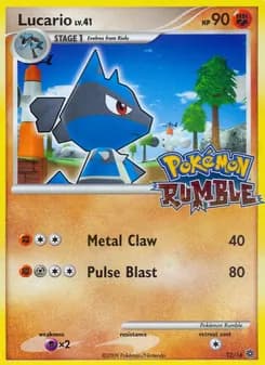 Lucario card in English