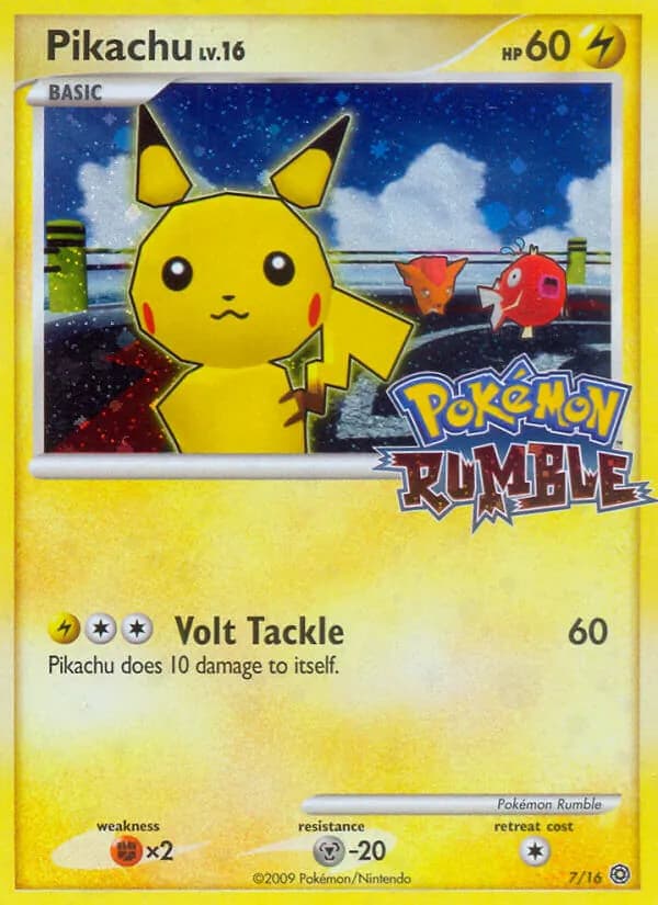 Pikachu card in English