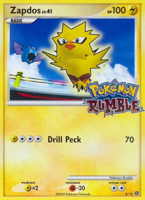 Zapdos card in English