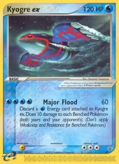 Kyogre ex card in English