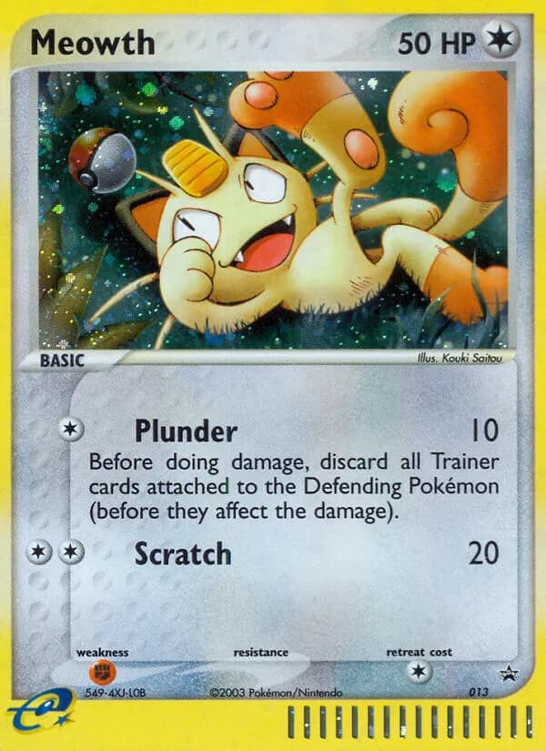 Meowth card in English