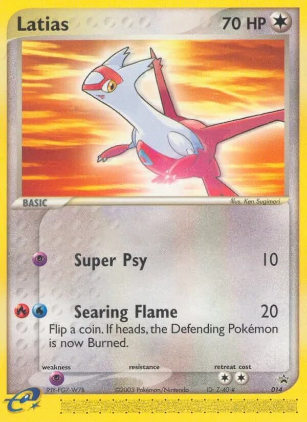 Latias card in English