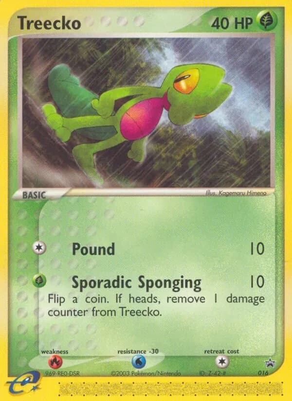 Treecko card in English