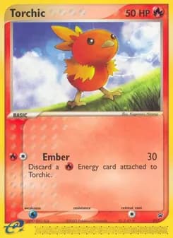 Torchic card in English