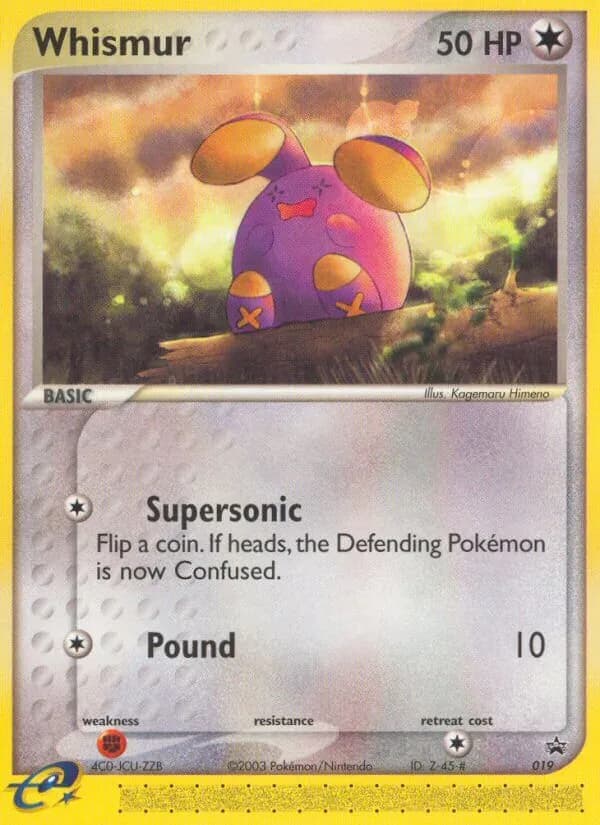 Whismur card in English
