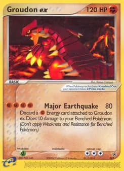 Groudon ex card in English