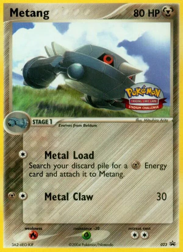 Metang card in English