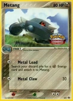 Metang card in English