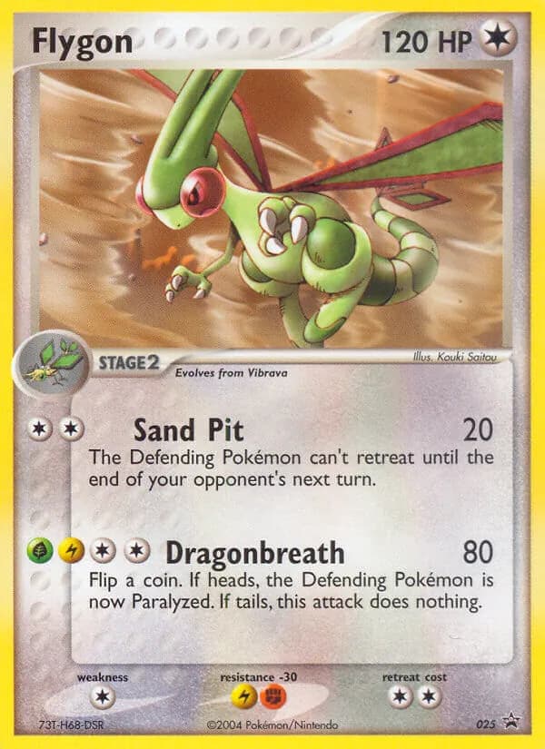 Flygon card in English