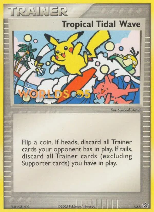 Tropical Tidal Wave card in English