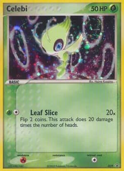 Celebi card in English
