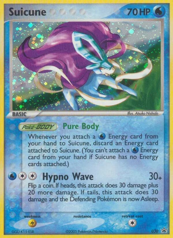 Suicune card in English
