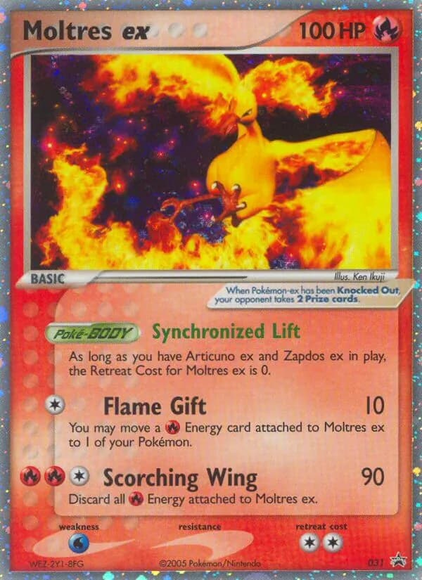 Moltres ex card in English