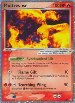 Moltres ex card in English