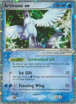 Articuno ex card in English