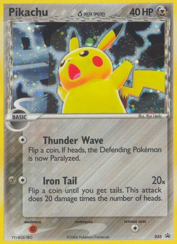 Pikachu δ card in English