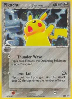 Pikachu δ card in English