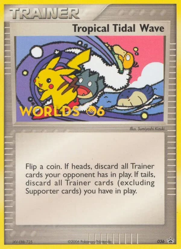 Tropical Tidal Wave card in English