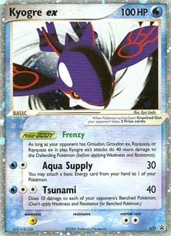 Kyogre ex card in English