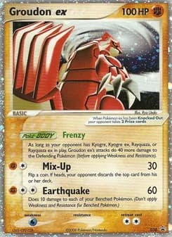 Groudon ex card in English