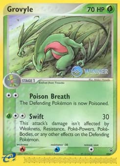 Grovyle card in English