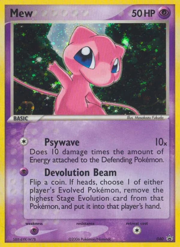 Mew card in English