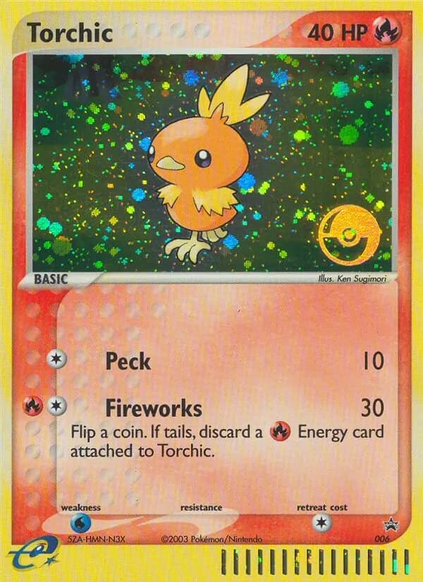 Torchic card in English